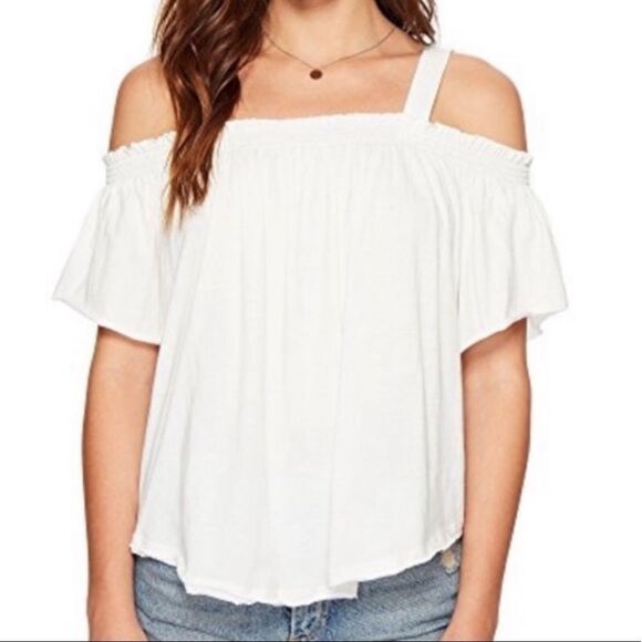 NWT Free People Darling Off-the-Shoulder Shirt - Picture 3 of 6